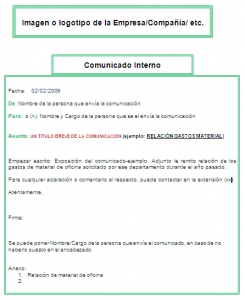 Imagen comunicado interno